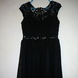 Black Lace Homecoming Formal Dress